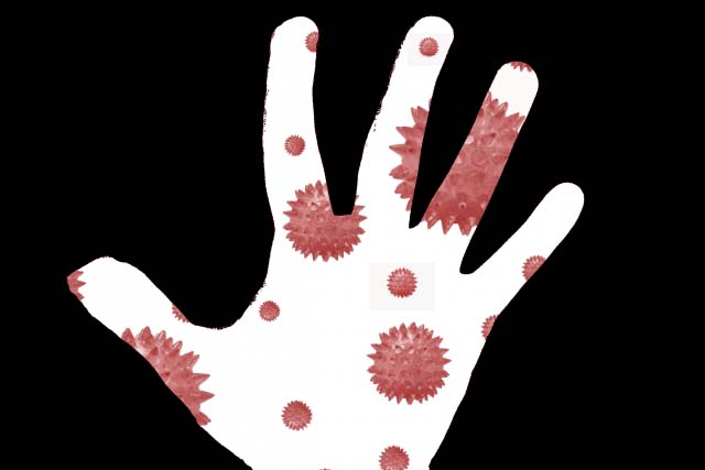 手のひらの雑菌